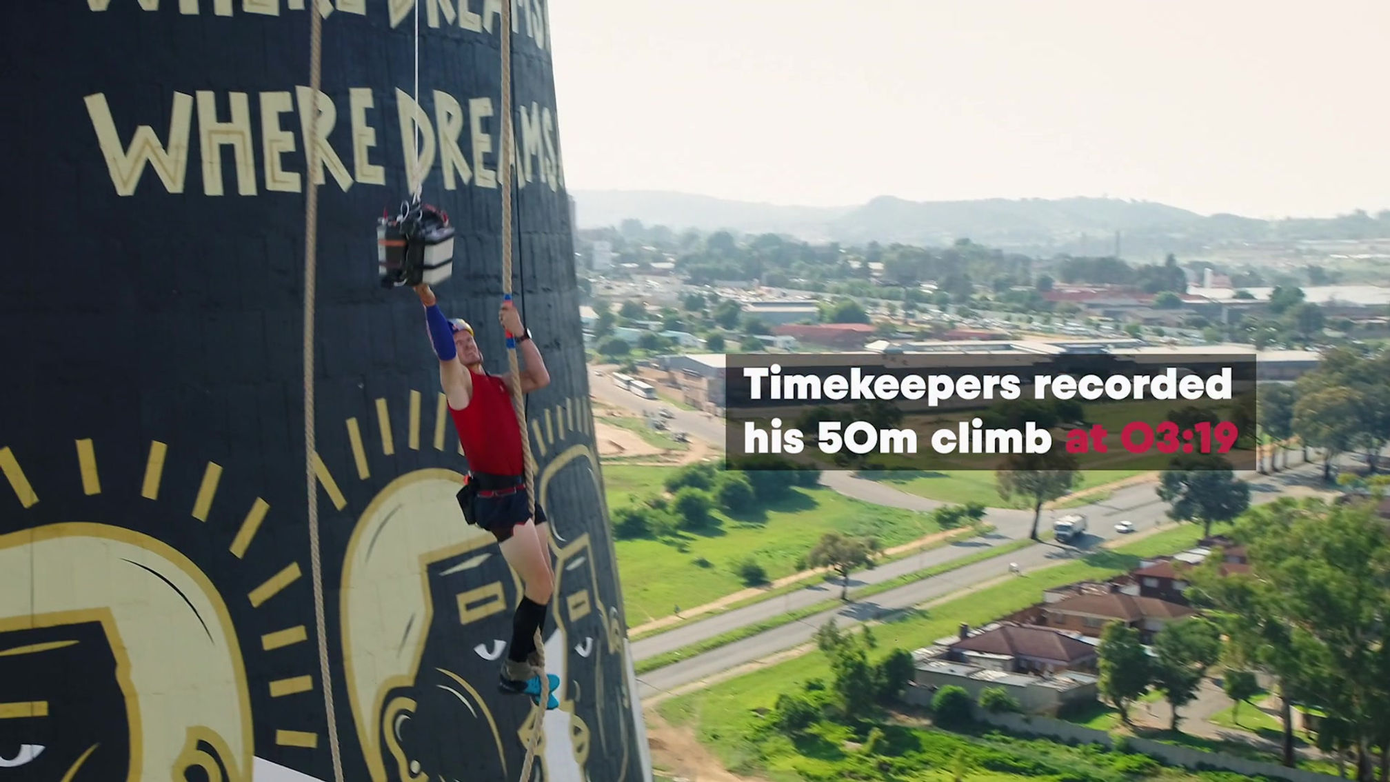 Thomas van Tonder Rope Climb